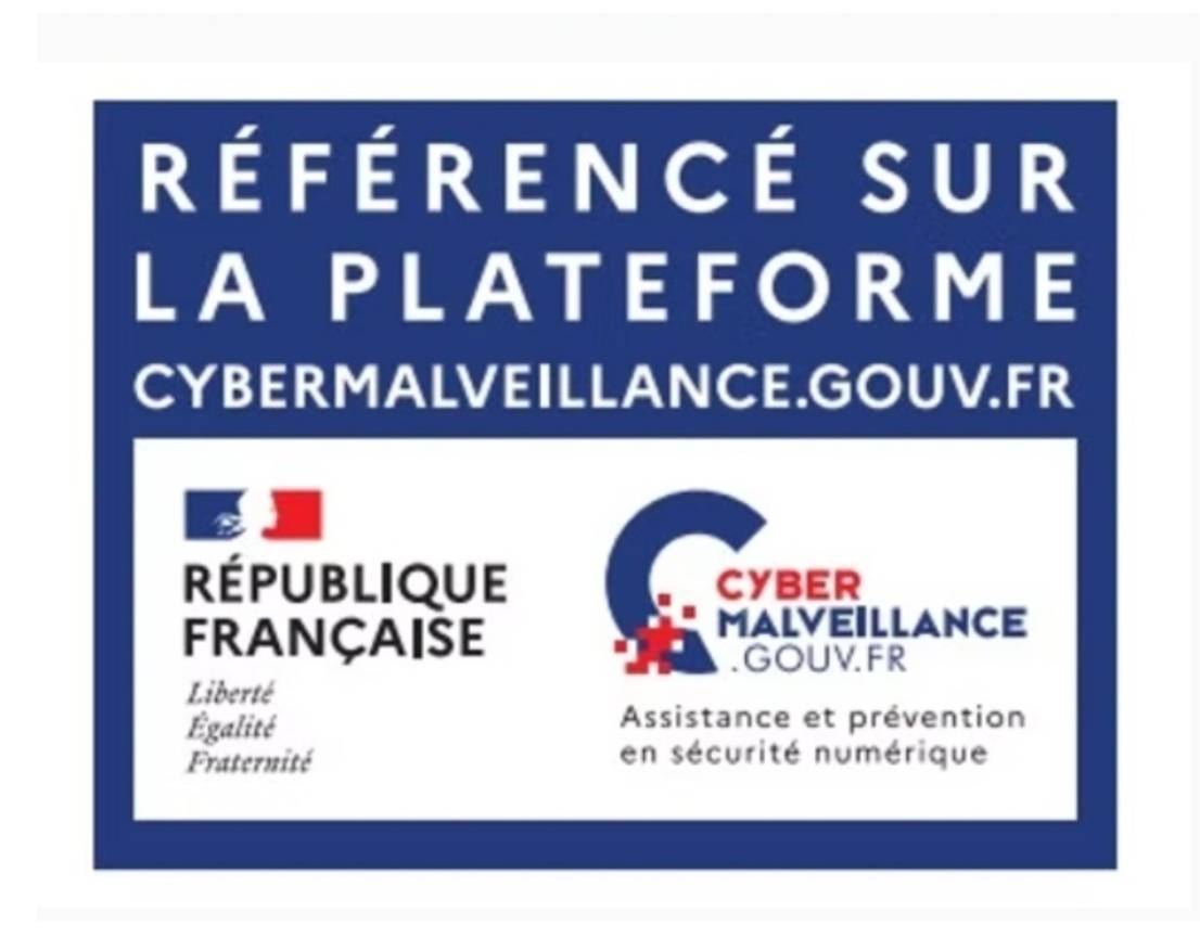 Référencé sur la plateforme Cybermalveillance.gouv.fr